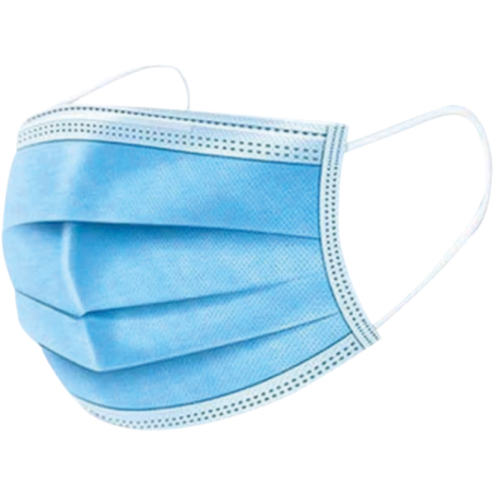 MASQUES CHIRURGICAUX BLEU 3 PLIS